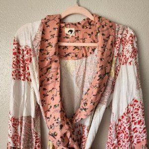 High-end fashion floral robe for home XS/S